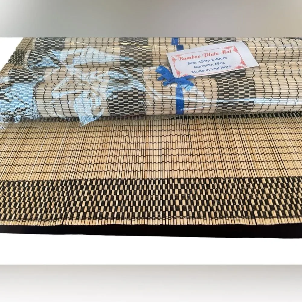 6 PIECE BAMBOO PLACEMAT SET‎